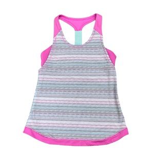 Ivivva By Lululemon Racerback Tank Top Built in Bra with Pockets for Ins…